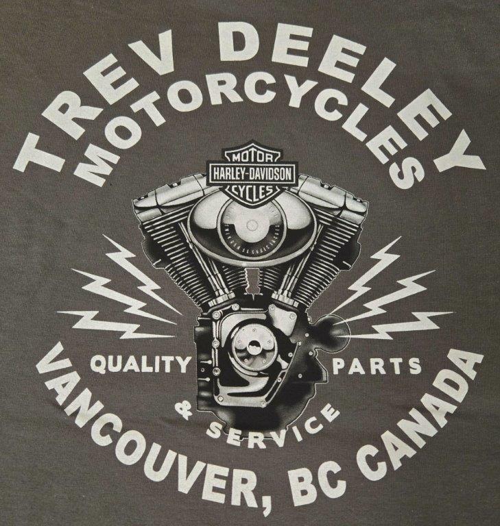 Men's Warlock Grey T Trev Deeley Motorcycles