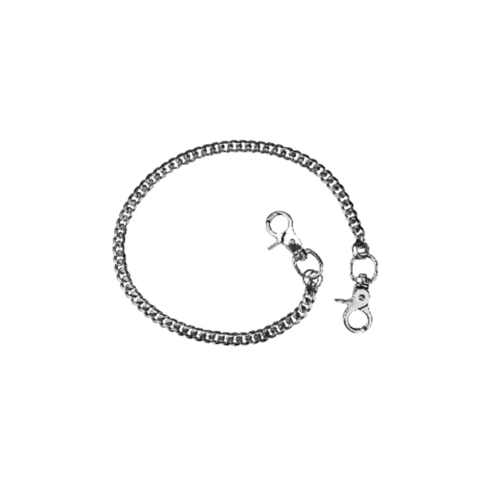 STAINLESS STEEL 22" CHROME THIN WALLET CHAIN