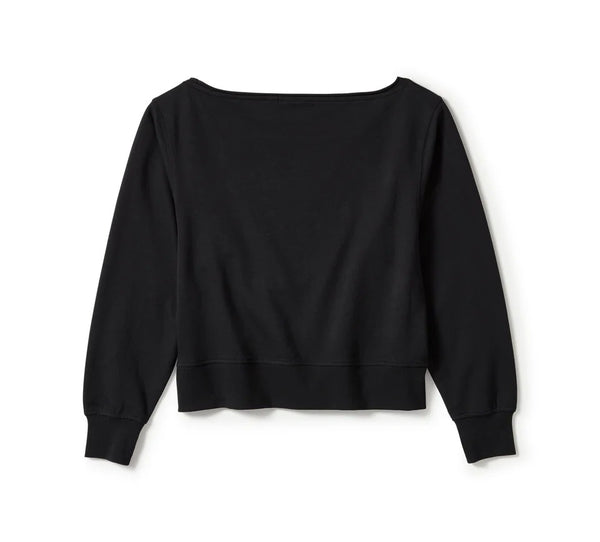 Women's Chrome Evo Off The Shoulder Crew - Black