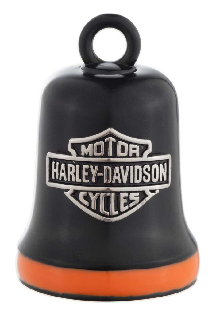 Black Ride Bell w/ Orange Stripe