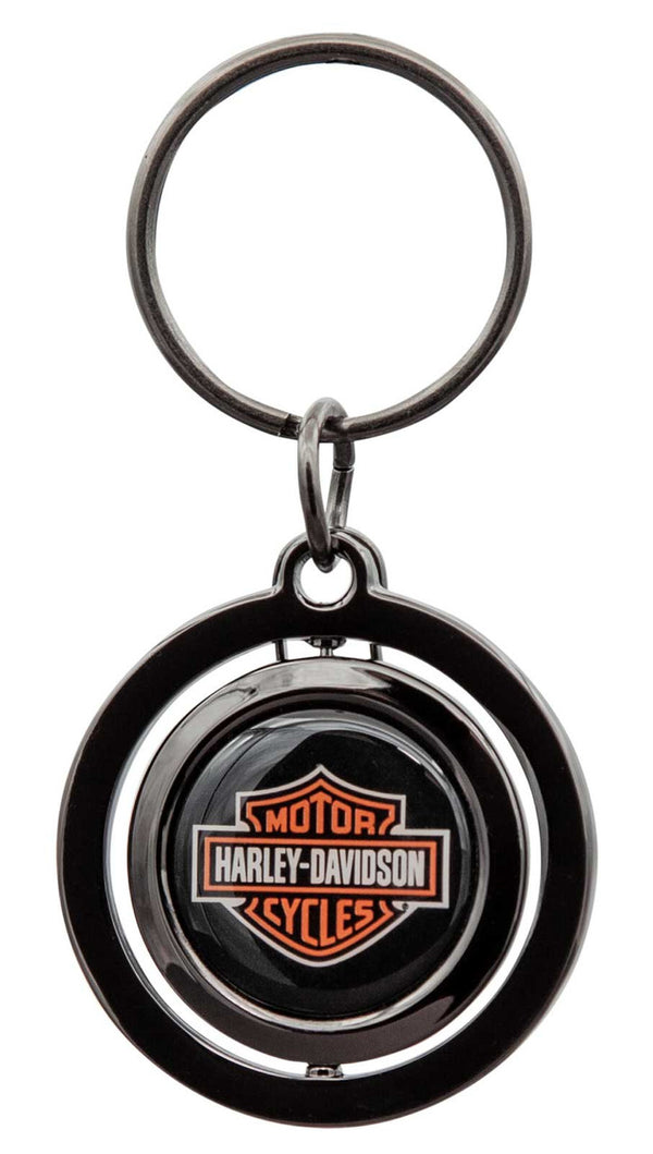 Classic Bar & Shield Logo Spinner Key Chain