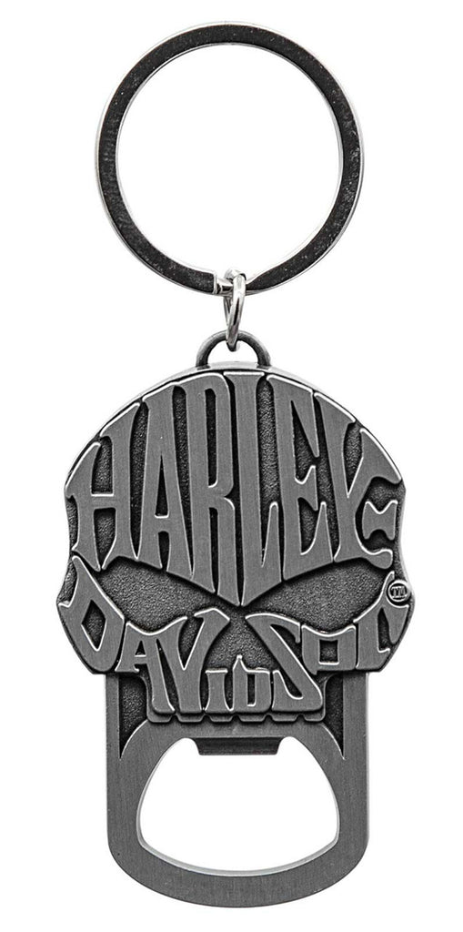 Willie G Skull Text Logo Bottle Opener Key Chain