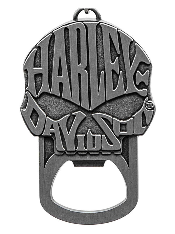 Willie G Skull Text Logo Bottle Opener Key Chain
