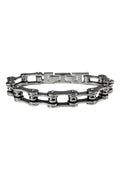 SINGLE CHAIN CHROME STAINLESS STEEL BRACELET