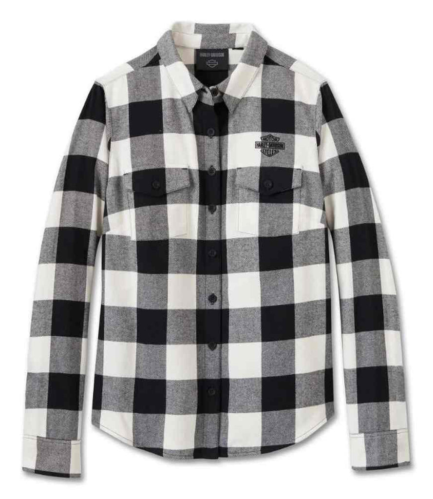 Women's Retro Long Sleeve Flannel Shirt