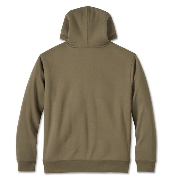 Mens Bar & Shield Sherpa Full Zip Hoodie Grape Leaf