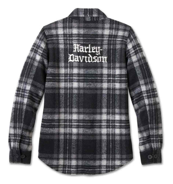 Women's Onwards Plaid Knit Shirt Jacket