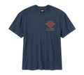 Men's H-D Engine Twins Short Sleeve Tee - Mood Indigo