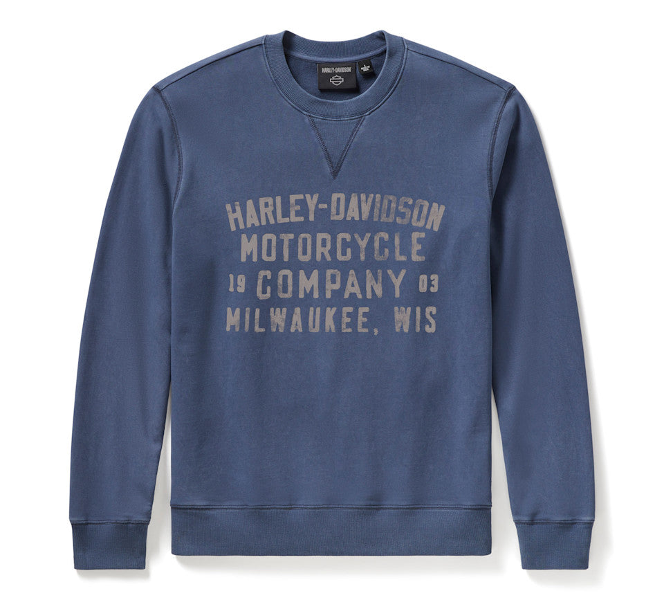Men's H-D Washed Crewneck
