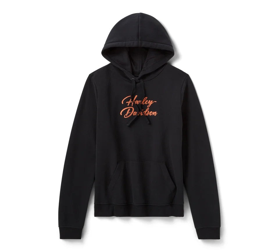 Women's Essential Bling Pullover Hoodie - Black