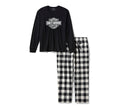 Men's Bar & Shield Buffalo Check Pajama Set