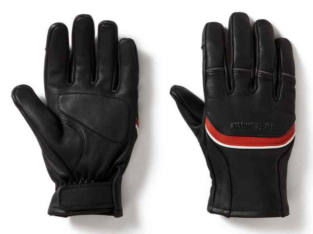 Mens Trenton Full-Finger Riding Leather Gloves