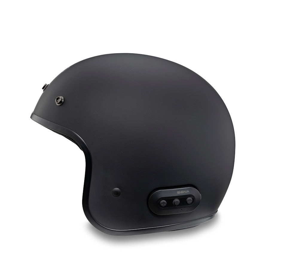 Fury N04 Bluetooth 3/4 Helmet - Matte Black