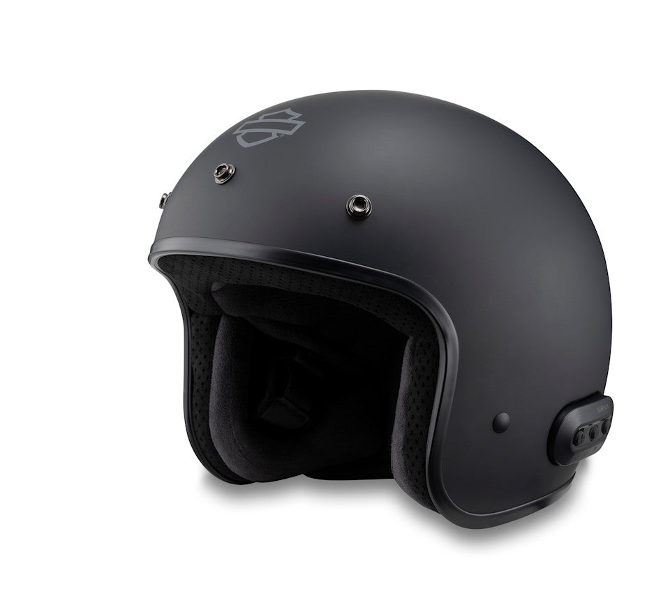 Fury N04 Bluetooth 3/4 Helmet - Matte Black
