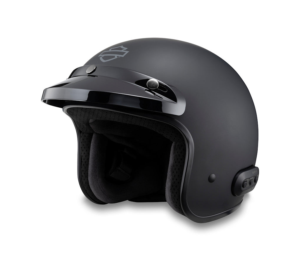 Fury N04 Bluetooth 3/4 Helmet - Matte Black