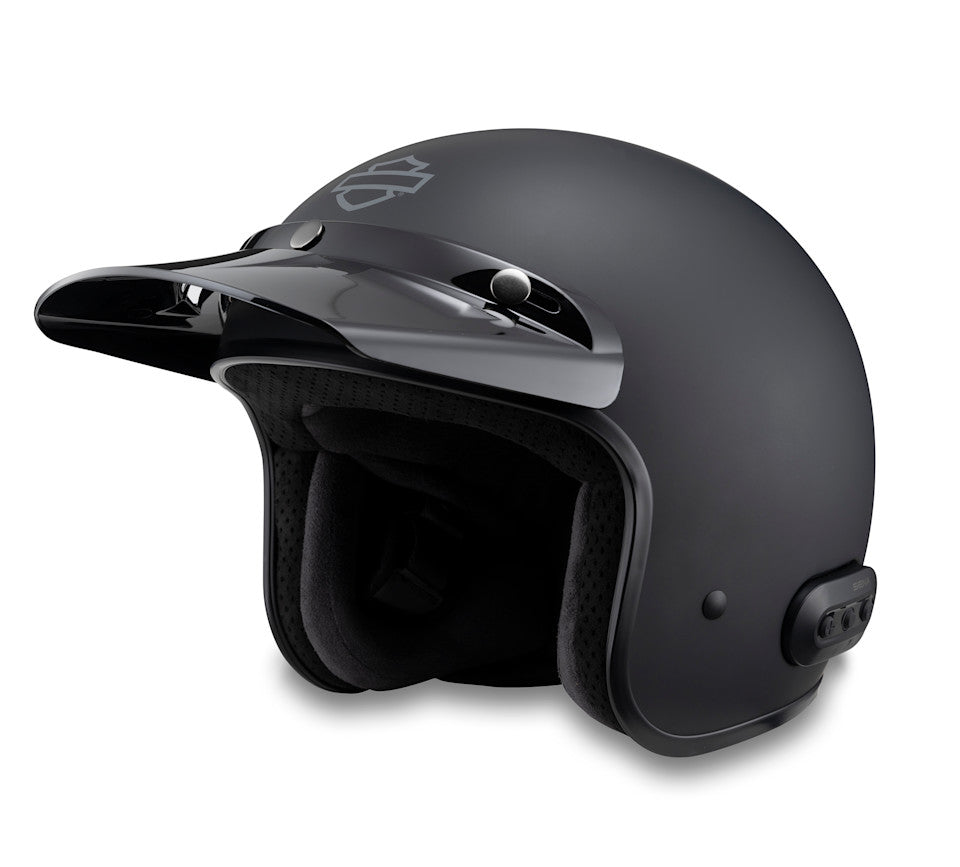 Fury N04 Bluetooth 3/4 Helmet - Matte Black