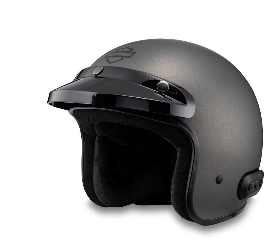 Fury N04 Bluetooth 3/4 Helmet - Matte Silver