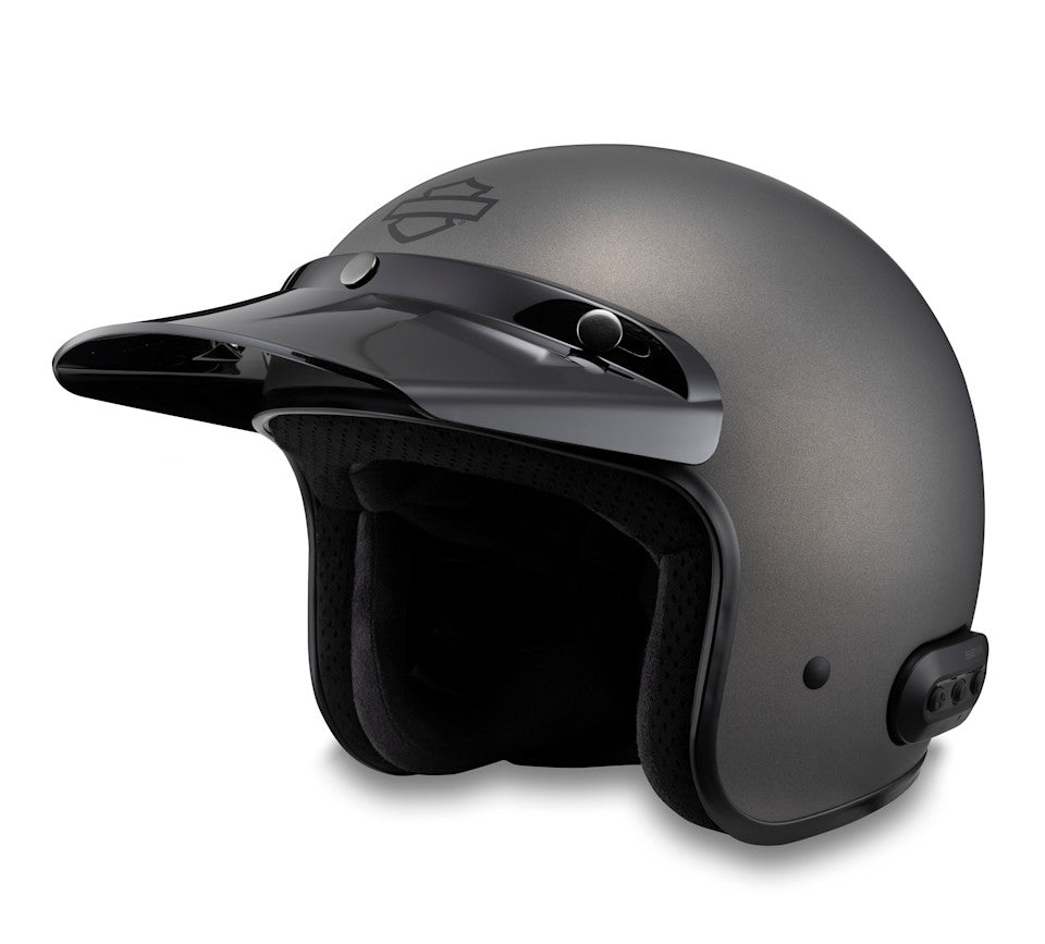 Fury N04 Bluetooth 3/4 Helmet - Matte Silver