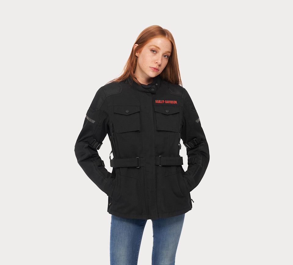 Women's Quest Triple Vent System Waterproof Riding Jacket - Black