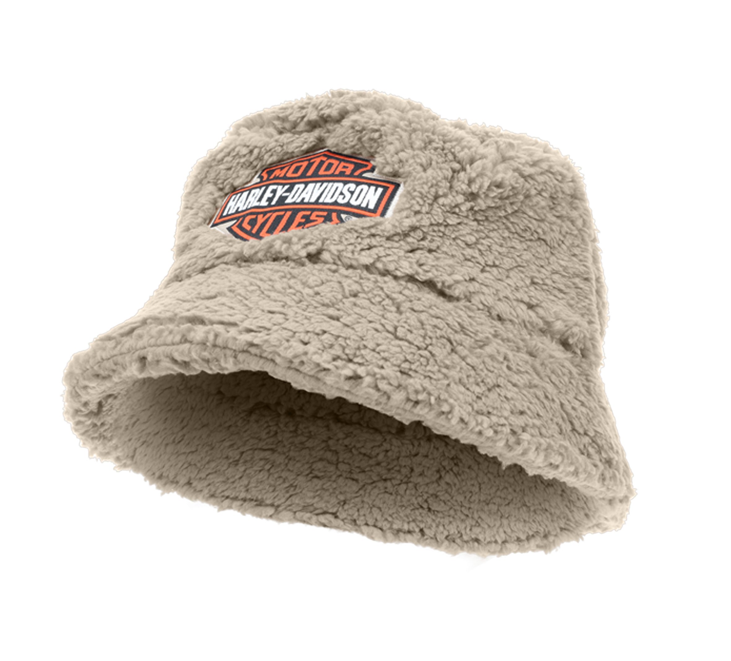 Boys Tan Sherpa Bucket Hat