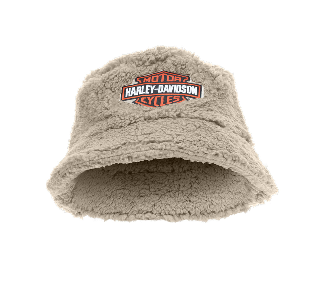 Boys Tan Sherpa Bucket Hat