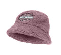 Girls Mauve Sherpa Bucket Hat