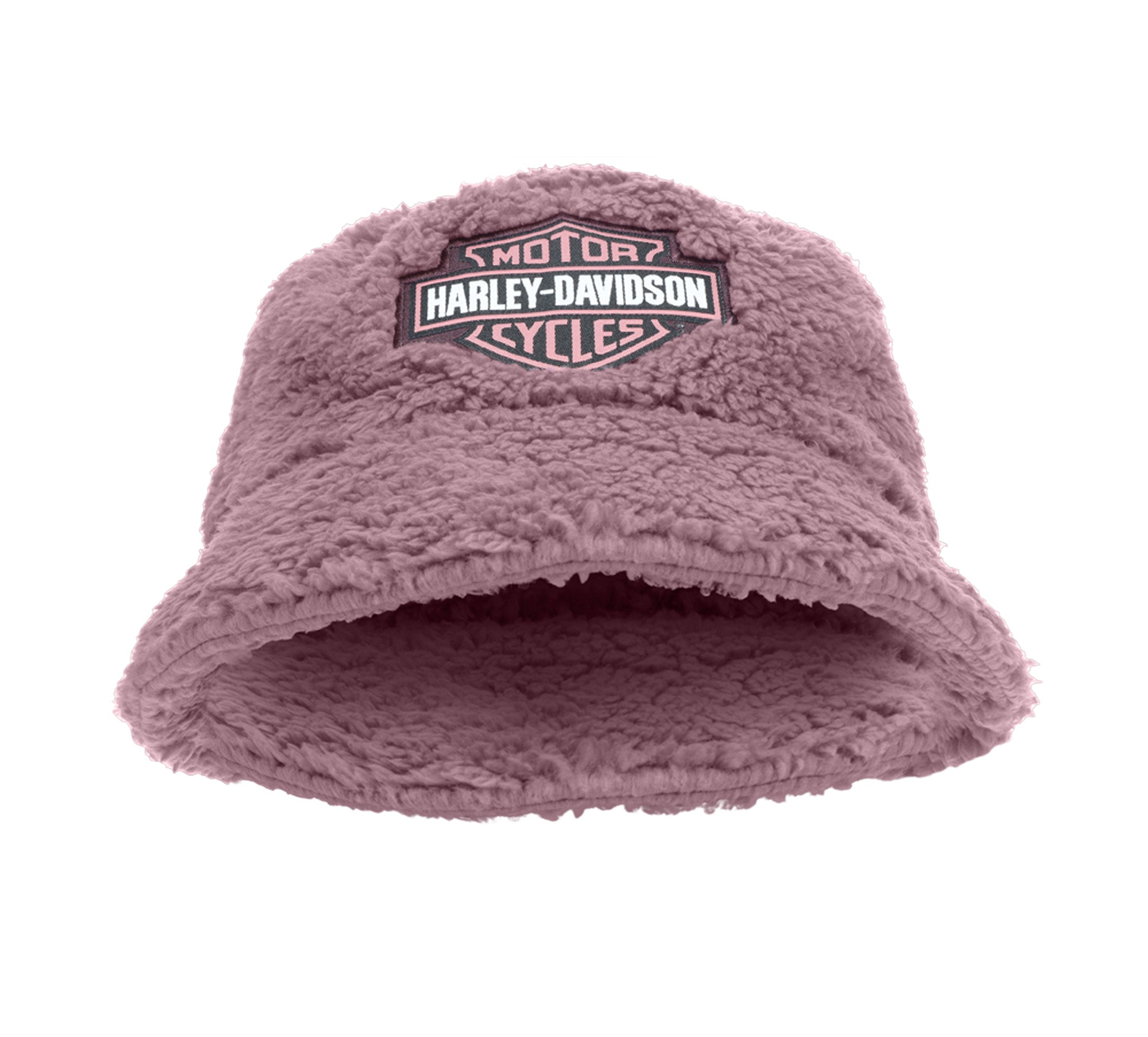 Girls Mauve Sherpa Bucket Hat