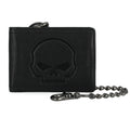 WILLIE G SKULL EMBOSS TRIFOLD W/CHAIN