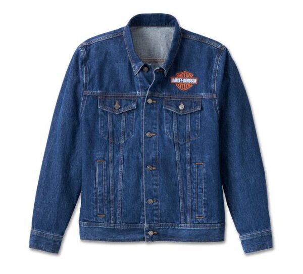 Men’s Harley-Davidson Denim Jacket – Medium Wash Denim