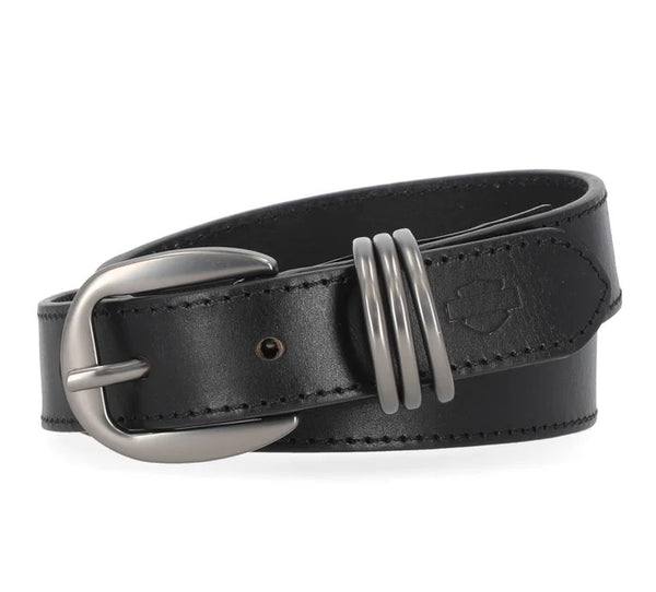 Women's Multi Keeper D-Ring Belt Black