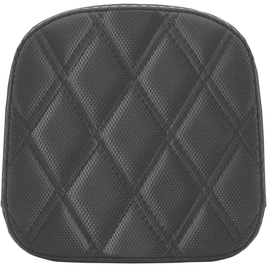 Sissy Bar Pad - Lattice Stitched - Black