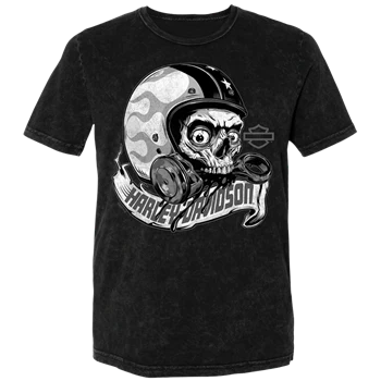 Men's Chomp Black Mineral Wash T-Shirt
