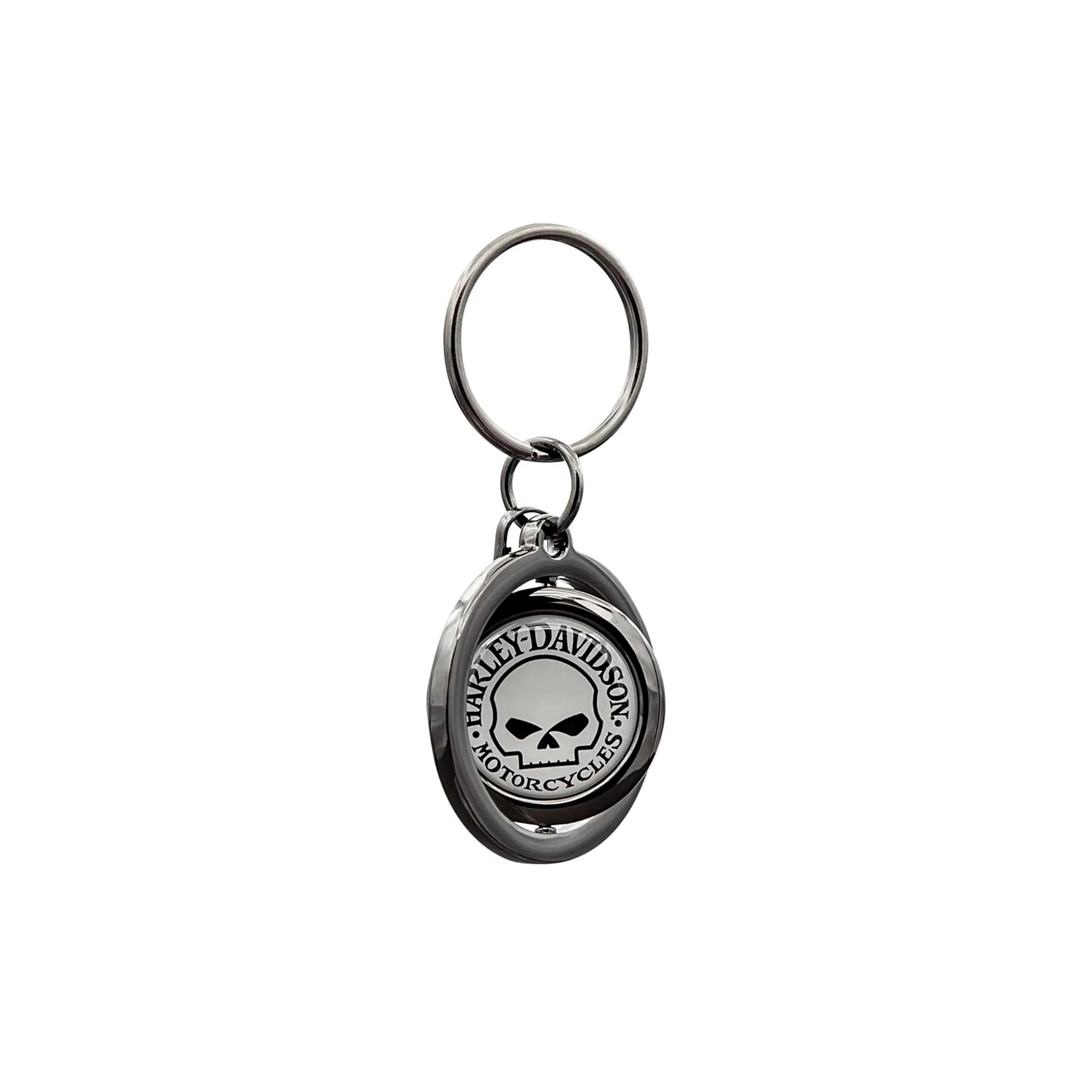 Willie G Skull Spinner Key Chain