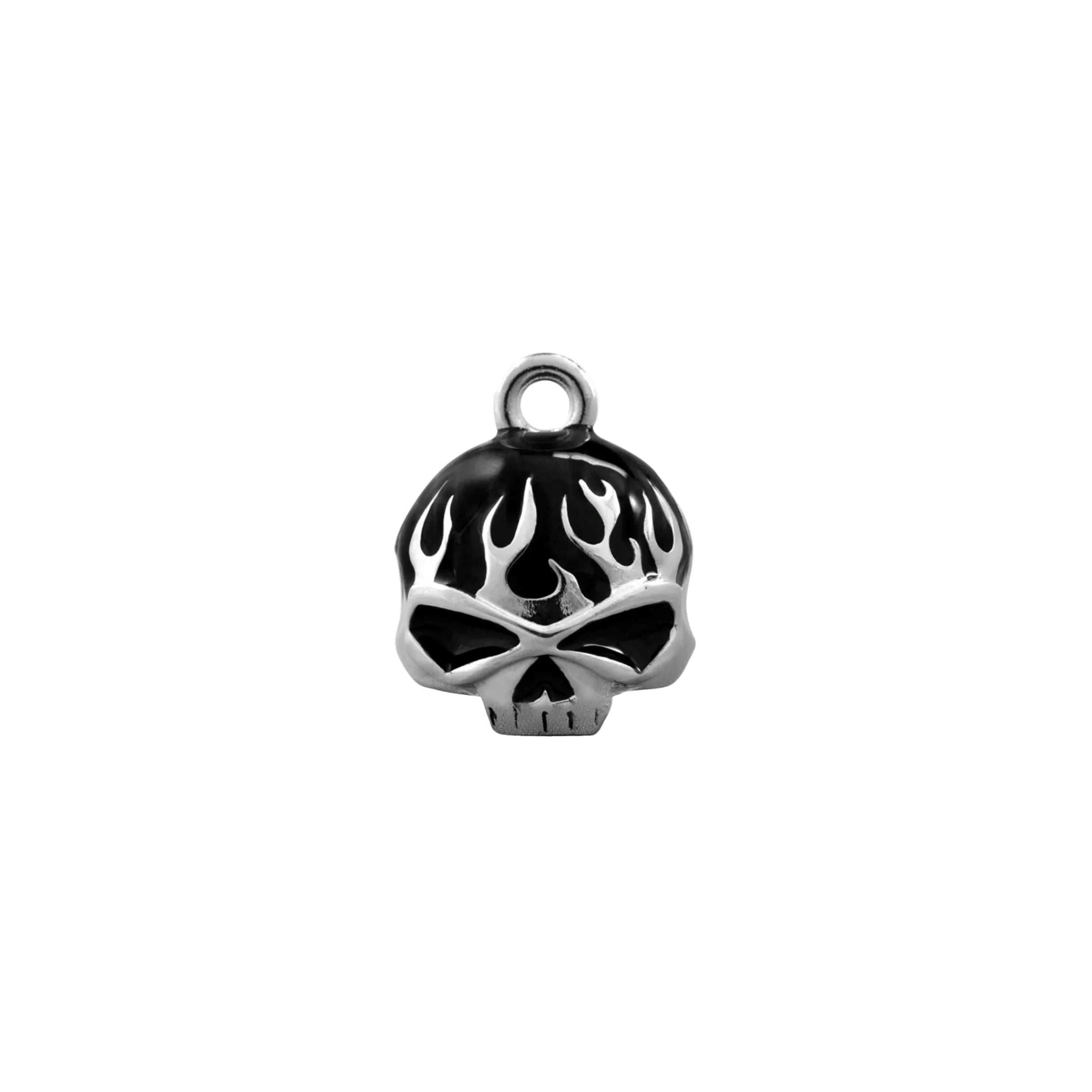 Skull Black Flame Ride Bell