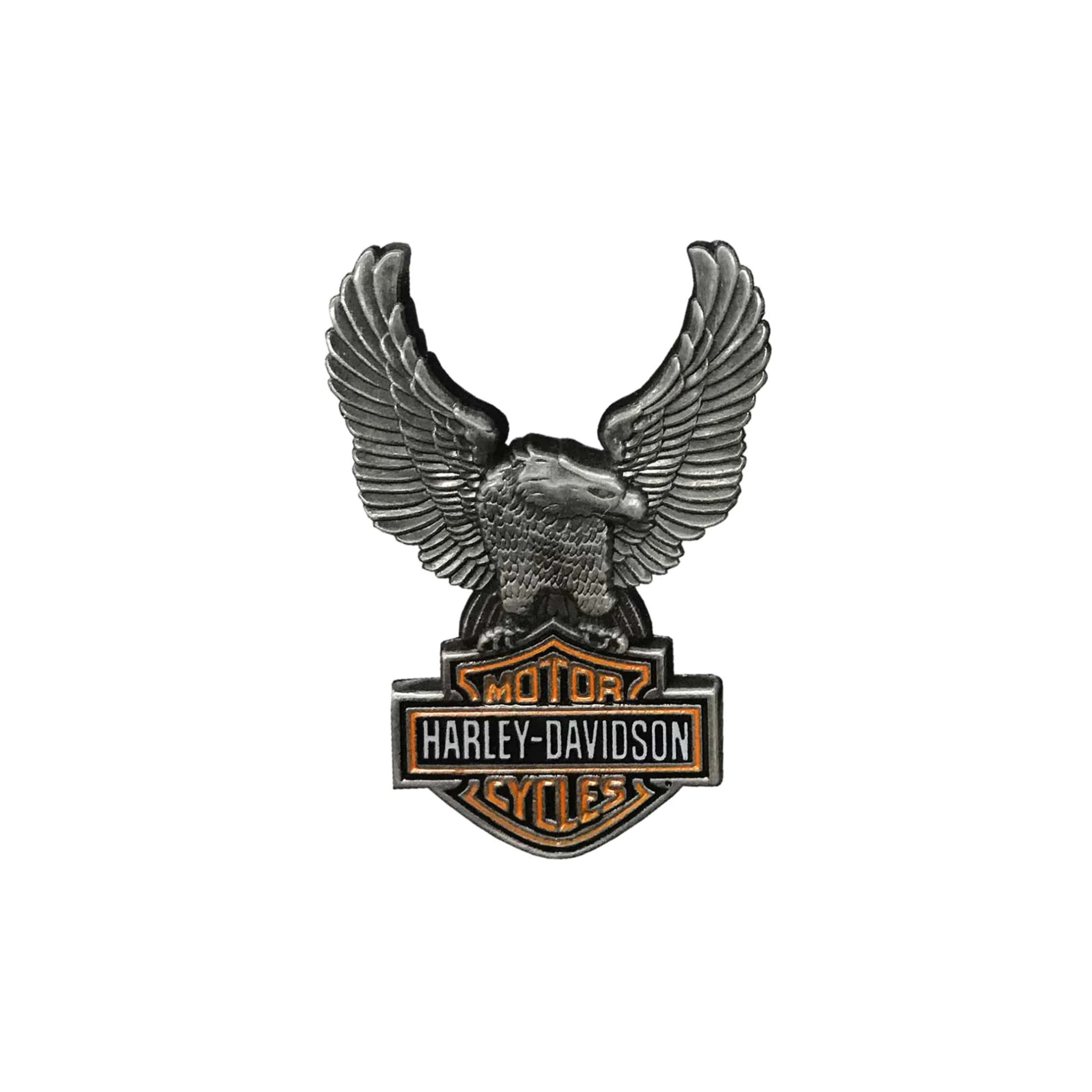 Up-Winged Eagle Bar & Shield Pin, Antique Finish