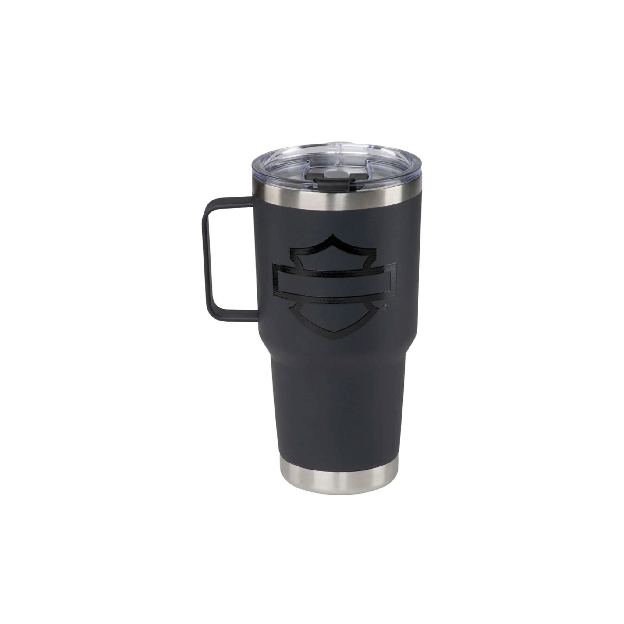 H-D Matte Black Travel Mug