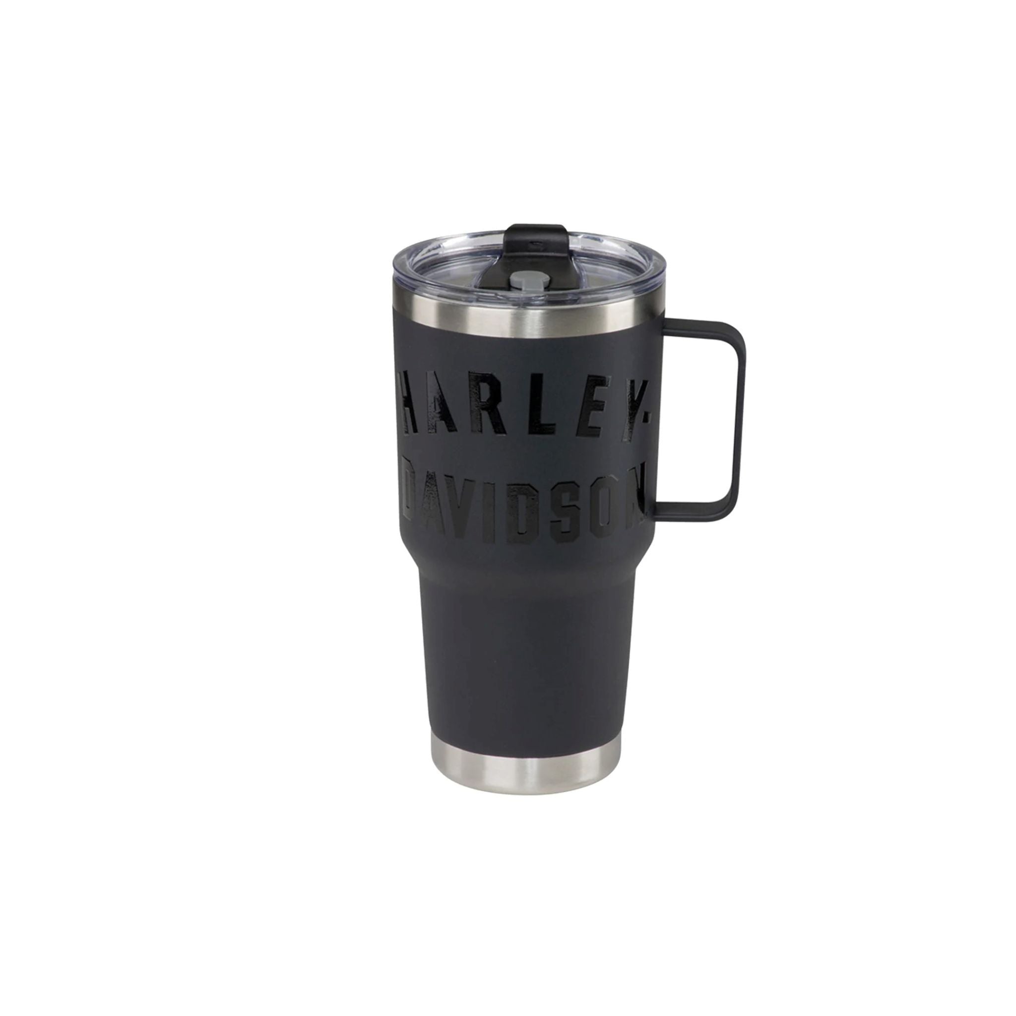 H-D Matte Black Travel Mug