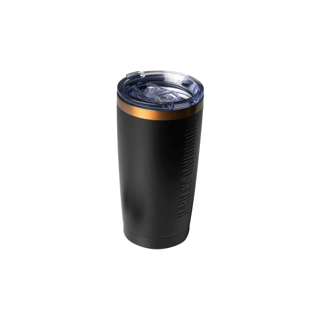 Harley-Davidson® Embossed H-D Travel Mug – Black Stainless Steel, 20 oz.