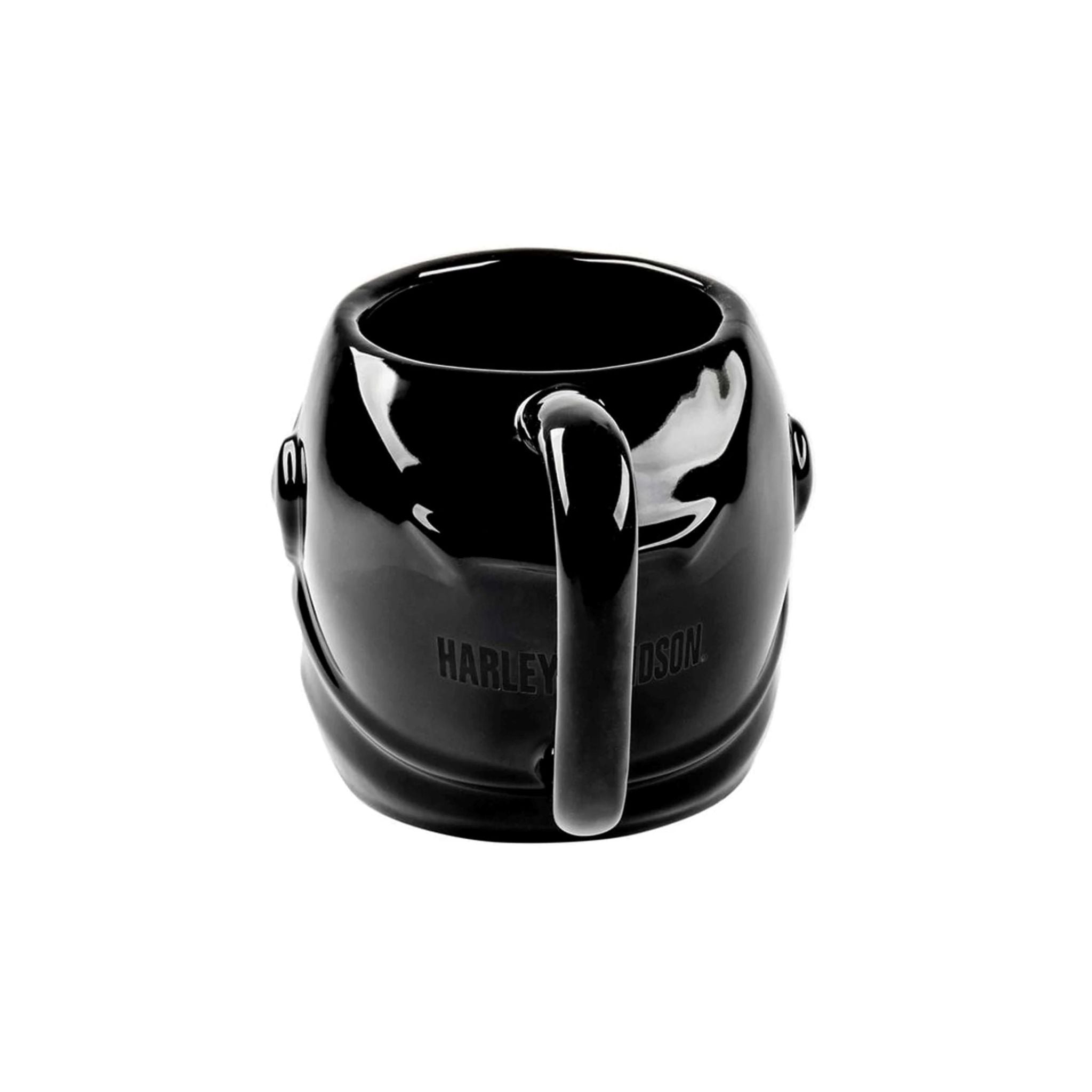 Harley-Davidson® 24 oz. Sculpted Helmet Ceramic Coffee Mug, Gloss Black