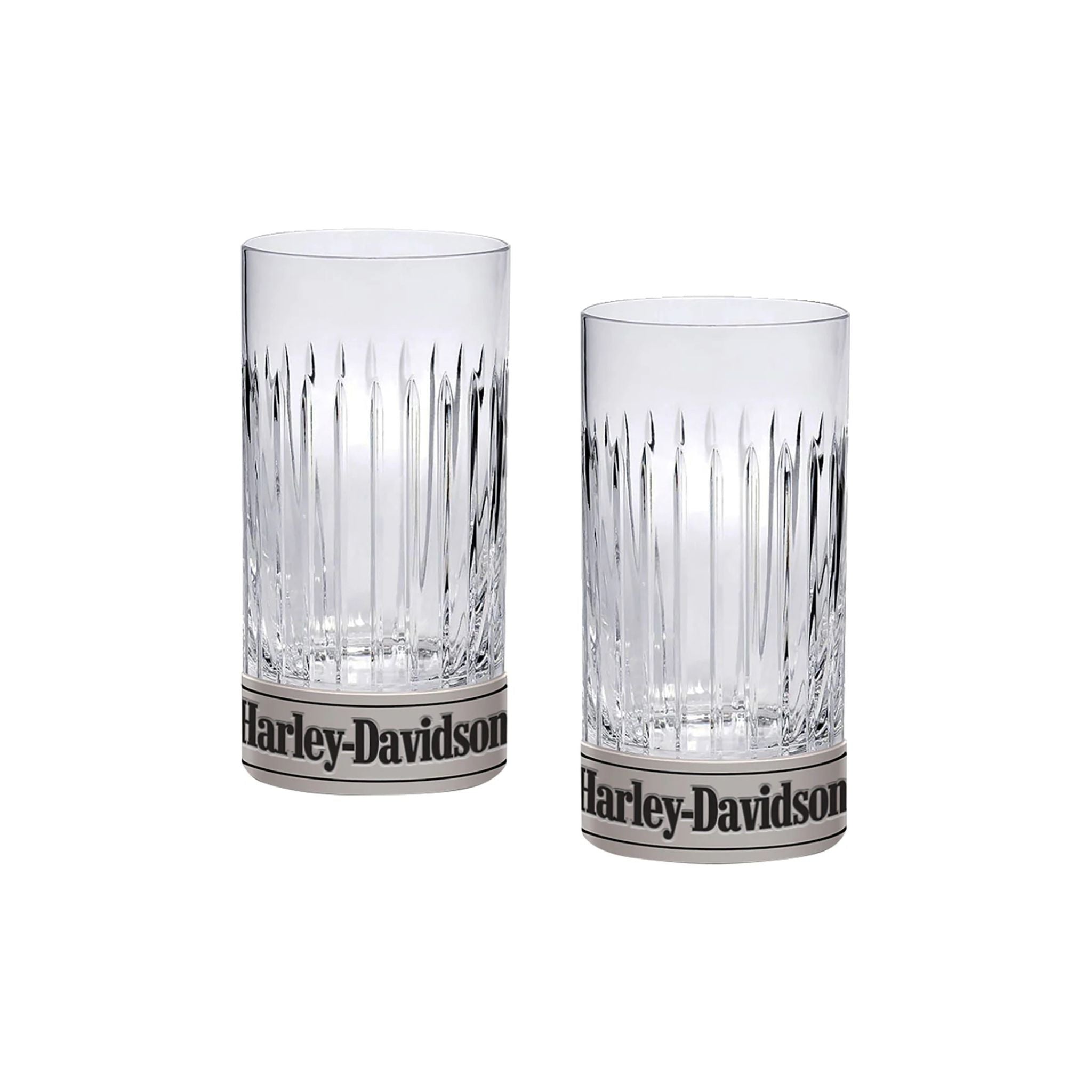 H-D Metal Base Highball Set