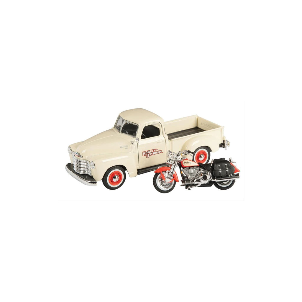 1:24 1950 Chevy 3100 and 2001 Harley-Davidson Heritage Springer