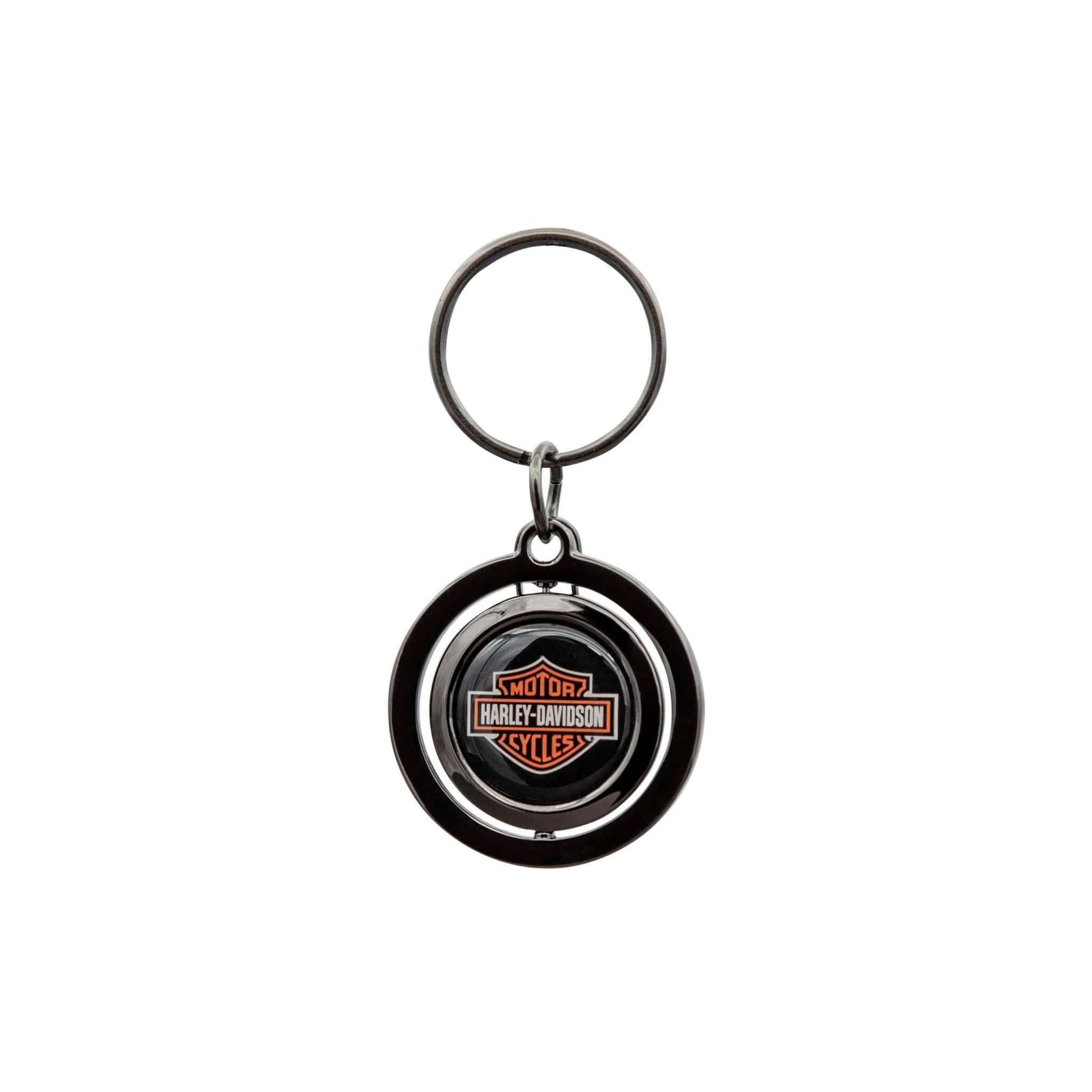 Classic Bar & Shield Logo Spinner Key Chain