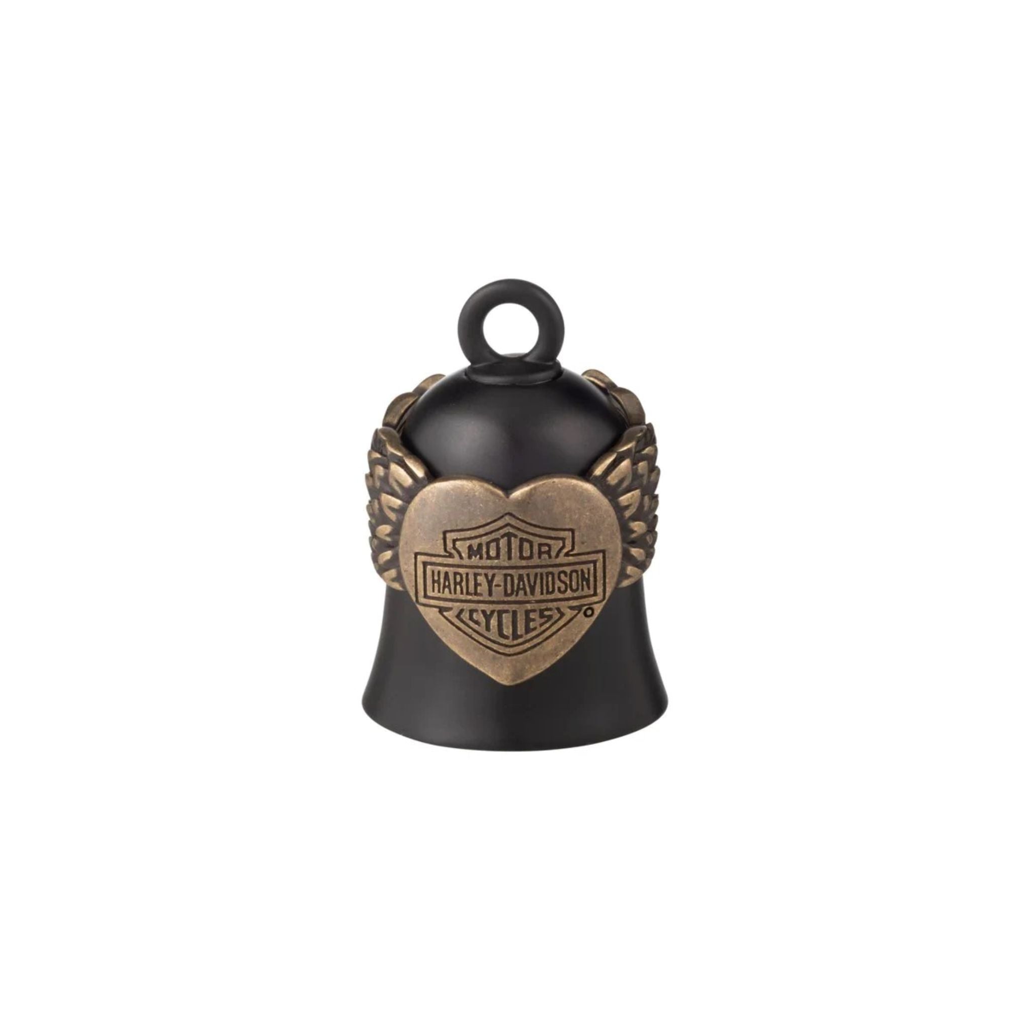Black w/Brass Heart & Wings Ride Bell