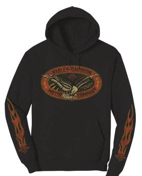 Motor Flames Black Hoodie