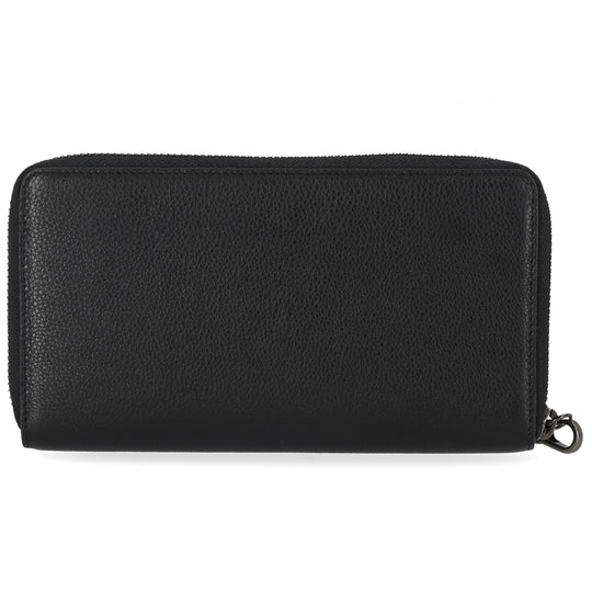 Women's Classic Zip Around Leather Wristlet Wallet