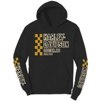 Men's Pole Position Black Hooded Sweatshirt