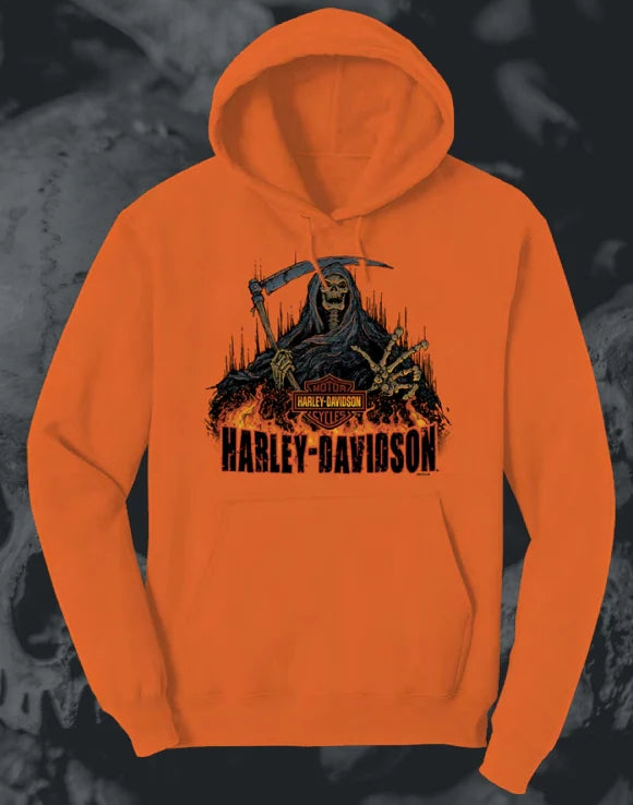Men's Reaper Fire Orange Hoodie