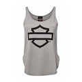 Women's Open Bar & Shield Grey Tank