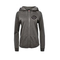 Women's Open Bar & Shield Grey Zip Hoodie