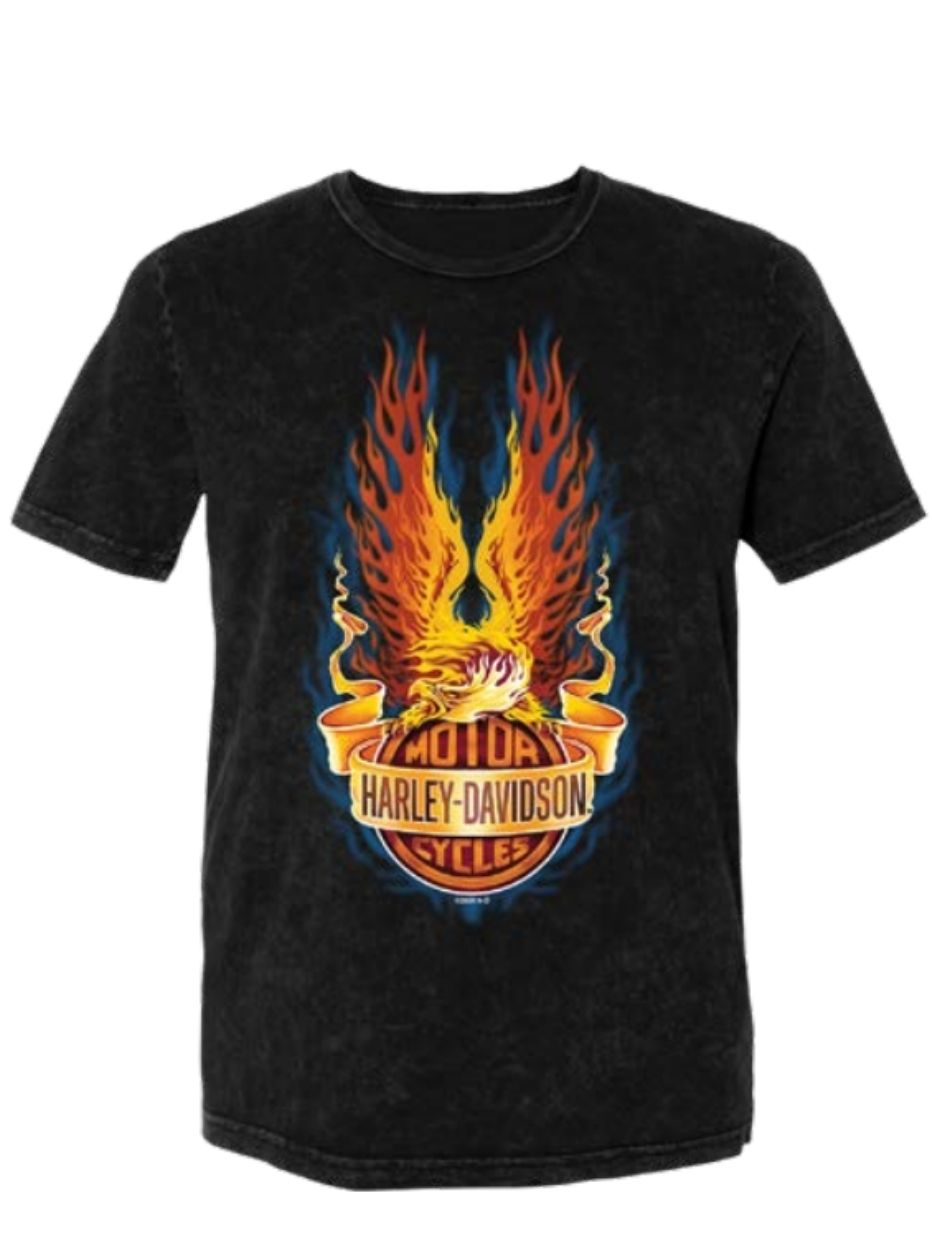 Flame High Black Mineral Wash T
